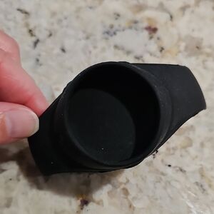 Brookstone Digital Watch Black Waterproof Silicone Band